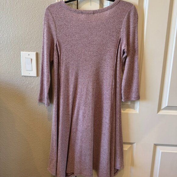 Francesca's NWOT Purple/Red Knit Mini Sweater Dress - Picture 3 of 4